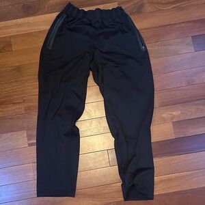 Reebok Men's Black Joggers with Zippered Pockets